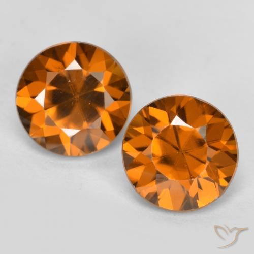 2.55ctw Naturel Orange moyen-foncé Zircon, Tour, VVS-VS