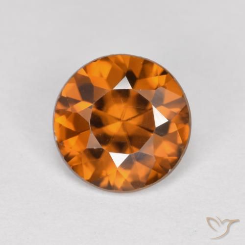 1.42ct Naturel Orange terreux Zircon, Tour, VVS-VS