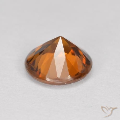 Zircon Orange terreux naturelle Tour, 1.42 ct, VVS-VS