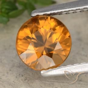 Zircon Orange brun naturelle Tour, 1.54 ct, VVS-VS