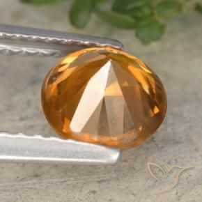Zircon Orange brun naturelle Tour, 1.54 ct, VVS-VS