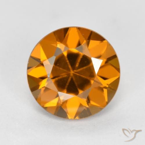 1.55ct Naturel Orange brun Zircon, Tour, VVS-VS
