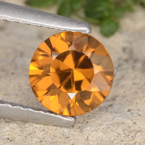 1.32ct Naturel Orange foncé Zircon, Tour, VVS-VS
