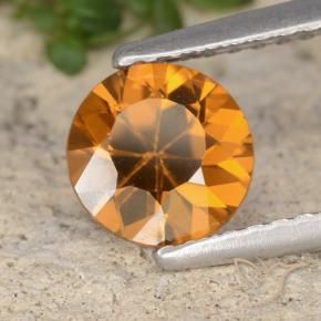 Zircon Orange foncé naturelle Tour, 1.32 ct, VVS-VS