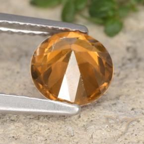 Zircon Orange foncé naturelle Tour, 1.32 ct, VVS-VS