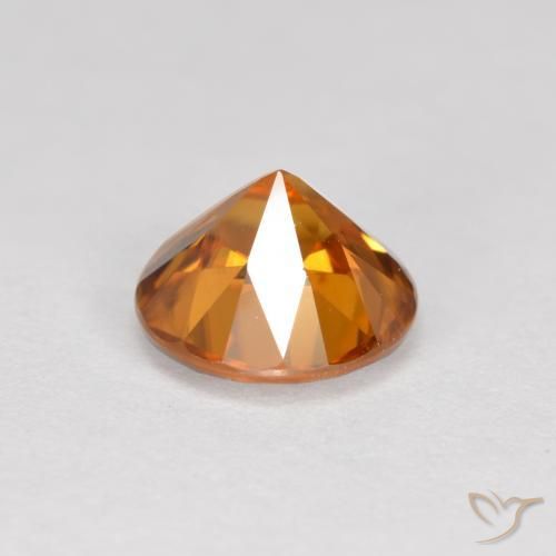 Zircon Orange moyen naturelle Tour, 1.58 ct, VVS-VS