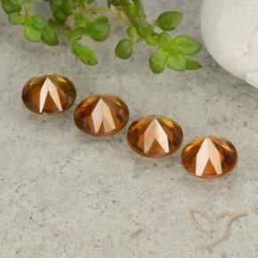 Shop natural 4.30ct Orange moyen-foncé Zircon gems, Tour, from Cambodge at GemSelect. In stock, global shipping!