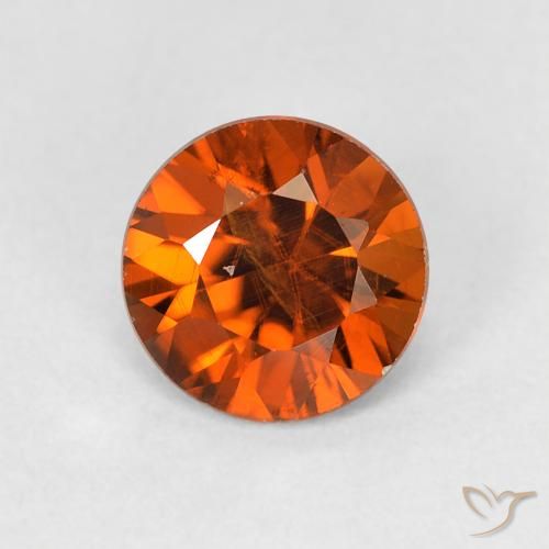 1.13ct Naturel Medium Dark-Orange Zircon, Tour, VS