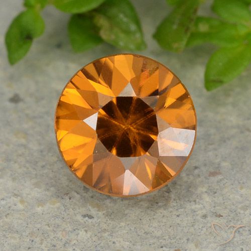 1.13ct Naturel Abricot orange Zircon, Tour, VVS-VS