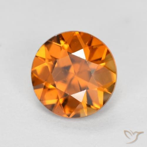 Zircon Orange moyen naturelle Tour, 1.24 ct, VVS-VS