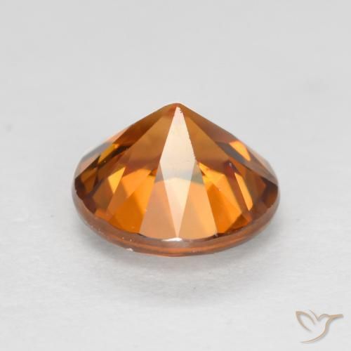 Zircon Orange moyen naturelle Tour, 1.24 ct, VVS-VS