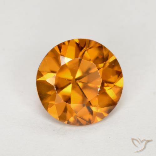 1.23ct Naturel Orange terreux Zircon, Tour, VVS-VS