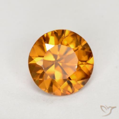 Zircon Orange terreux naturelle Tour, 1.23 ct, VVS-VS