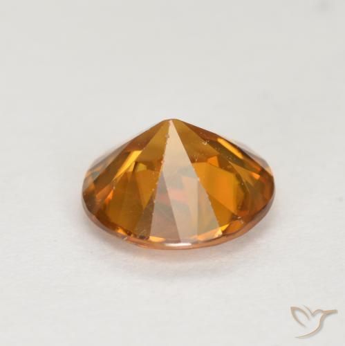 Zircon Orange terreux naturelle Tour, 1.23 ct, VVS-VS