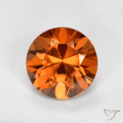 1.23ct Naturel Orange moyen-foncé Zircon, Tour, VVS-VS