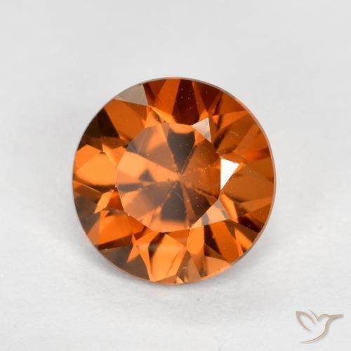 Zircon Orange moyen-foncé naturelle Tour, 1.23 ct, VVS-VS