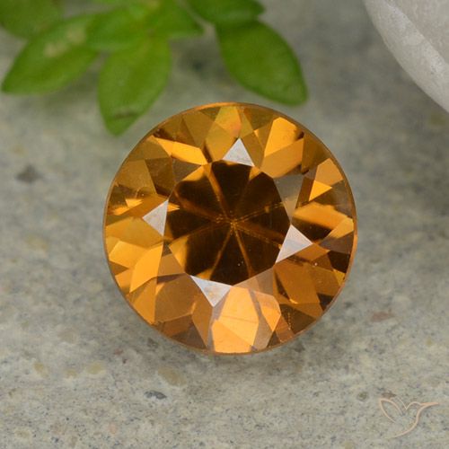 1.24ct Naturel Orange brun Zircon, Tour, VVS-VS