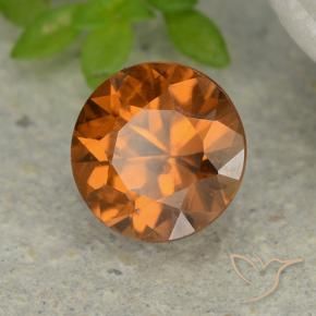 Zircon Orange foncé naturelle Tour, 1.20 ct, VS