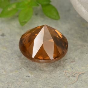 Zircon Orange foncé naturelle Tour, 1.20 ct, VS