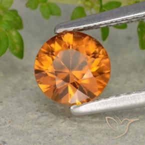 Zircon Orange moyen-foncé naturelle Tour, 1.13 ct, VVS-VS