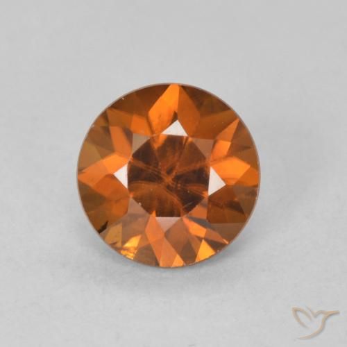 1.21ct Naturel Medium Dark-Orange Zircon, Tour, VVS-VS