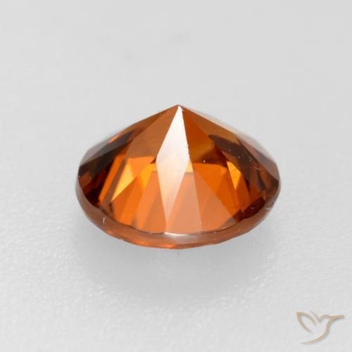 Zircon Orange moyen-foncé naturelle Tour, 1.14 ct, VS