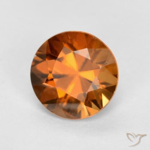 Zircon Orange terreux naturelle Tour, 1.20 ct, VS
