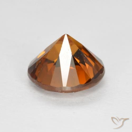 Zircon Orange terreux naturelle Tour, 1.20 ct, VS