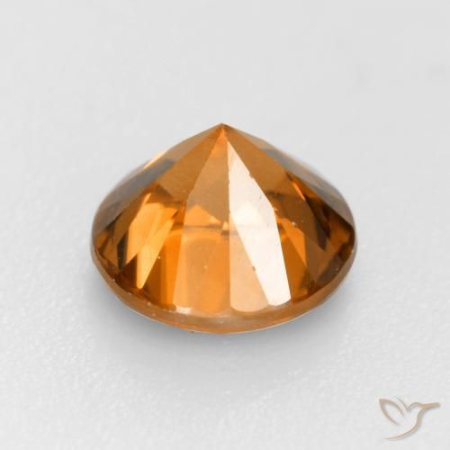 Zircon Orange foncé naturelle Tour, 1.25 ct, VVS-VS
