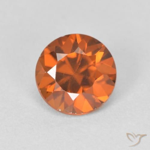 1.20ct Naturel Medium Dark-Orange Zircon, Tour, VVS-VS