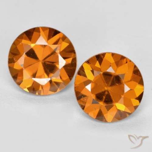 2.24ctw Naturel Orange foncé Zircon, Tour, VVS-VS