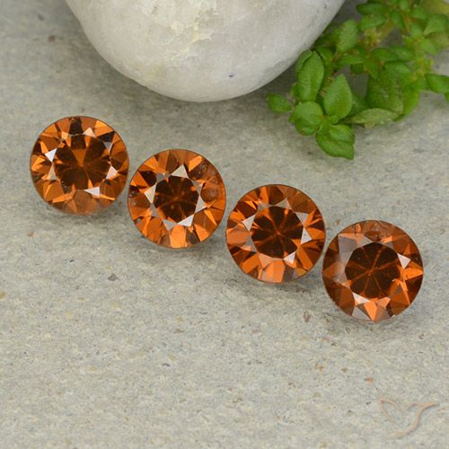 4.94ctw Naturel Ambre orange Zircon, Tour, VVS-VS
