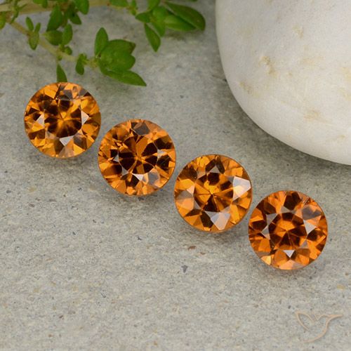 4.61ctw Naturel Orange jaunâtre Zircon, Tour, VVS-VS