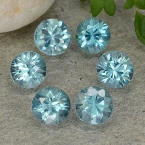 Achetez naturel 2,38ct bleue zircon gems, coupe roude, en provenance cambodge chez gemselect. en stock, livraison internationale!