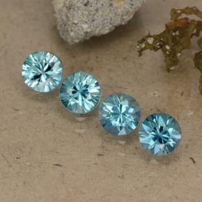 Achetez naturel 2.19ct Bleu clair Zircon gems, Coupe roude, En provenance Cambodge chez GemSelect. En stock, livraison internationale!