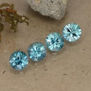 Achetez naturel 2.19ct Bleu clair Zircon gems, Coupe roude, En provenance Cambodge chez GemSelect. En stock, livraison internationale!