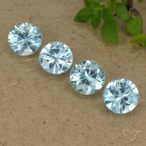 2.10ctw Naturel Bleu maya léger Zircon, Tour, VVS-VS