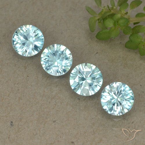 2.01ctw Naturel Bleu maya léger Zircon, Tour, VVS-VS