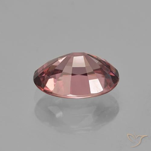 Zircon Rouge moyen naturelle ovale, 2.85 ct, VVS-VS
