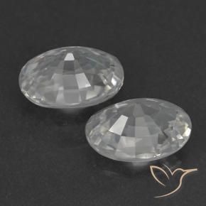 Shop natural 2.34ct Blanc clair Zircon gems, ovale, from Cambodge at GemSelect. In stock, global shipping!