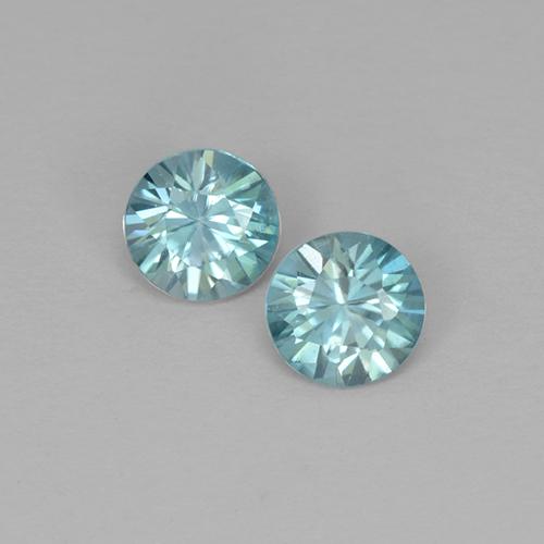 Achetez naturel 0,98ct bleue zircon gems, coupe roude, en provenance cambodge chez gemselect. en stock, livraison internationale!