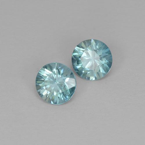 Achetez naturel 0,98ct bleue zircon gems, coupe roude, en provenance cambodge chez gemselect. en stock, livraison internationale!