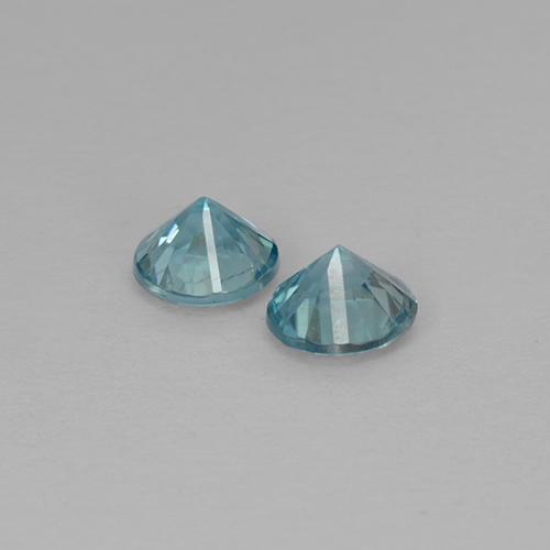 Achetez naturel 0,98ct bleue zircon gems, coupe roude, en provenance cambodge chez gemselect. en stock, livraison internationale!