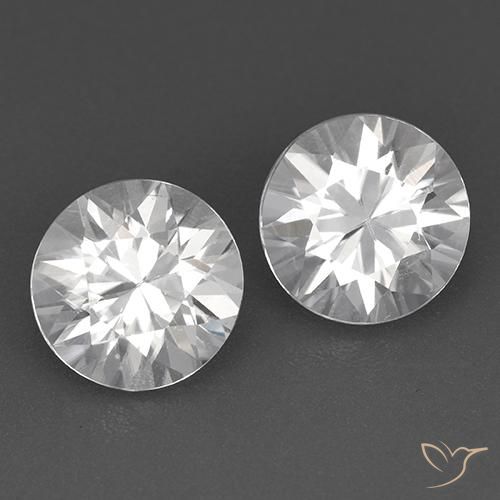 3.55ctw Naturel Blanc Zircon, Tour, VVS