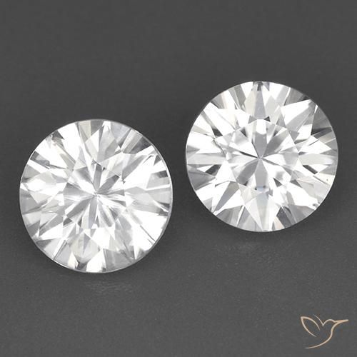 3.54ctw Naturel Blanc Zircon, Tour, VVS
