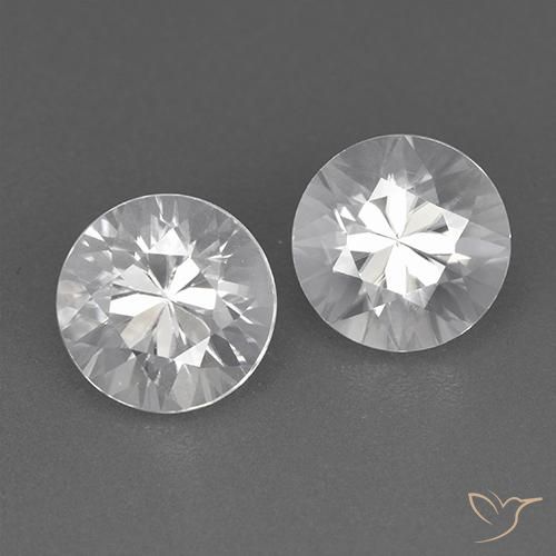 3.80ctw Naturel Blanc Zircon, Tour, VVS