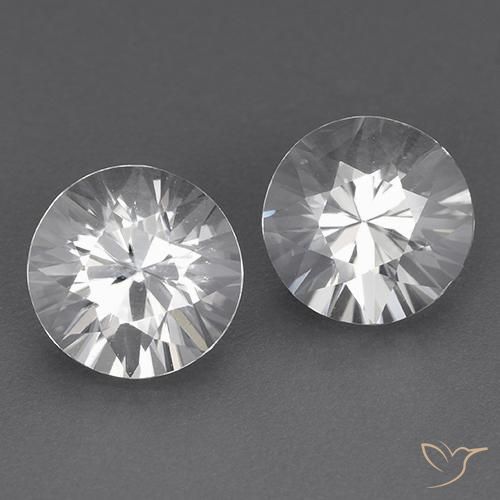 3.65ctw Naturel Blanc Zircon, Tour, VVS