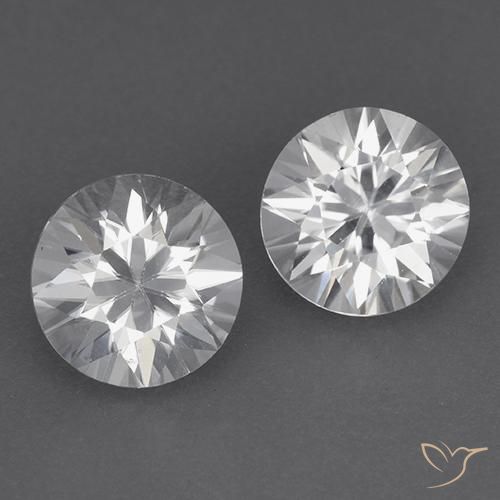 3.63ctw Naturel Blanc Zircon, Tour, VVS