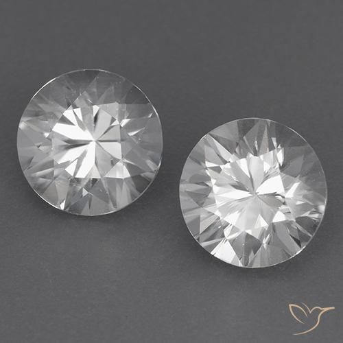 3.88ctw Naturel Blanc Zircon, Tour, VVS