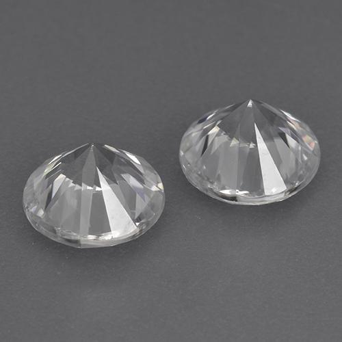 Achetez naturel 3.52ct Blanc Zircon gems, Coupe roude, En provenance Colombie chez GemSelect. En stock, livraison internationale!